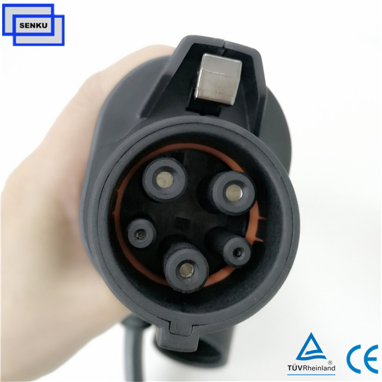 1 phase 32A Type 1 to Type 2 Mode3 Cable Charger