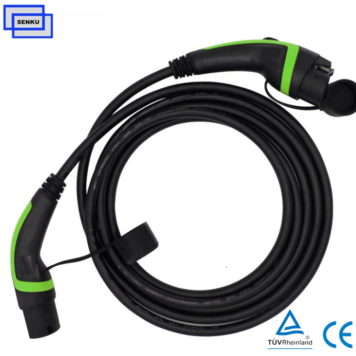3 phase 32A Type 2 to  Type 2 Mode3 Cable Charger
