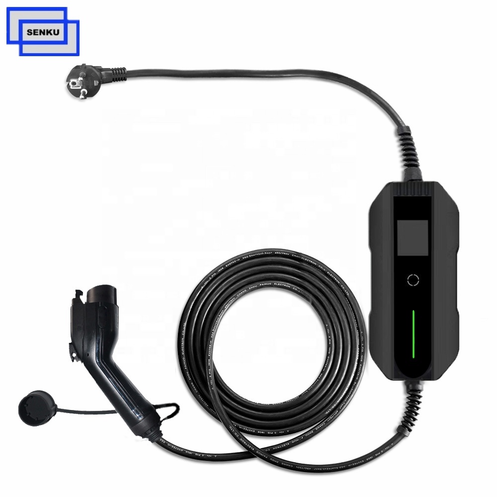 New Current Adjustable Type1 16A Portable EV Charger
