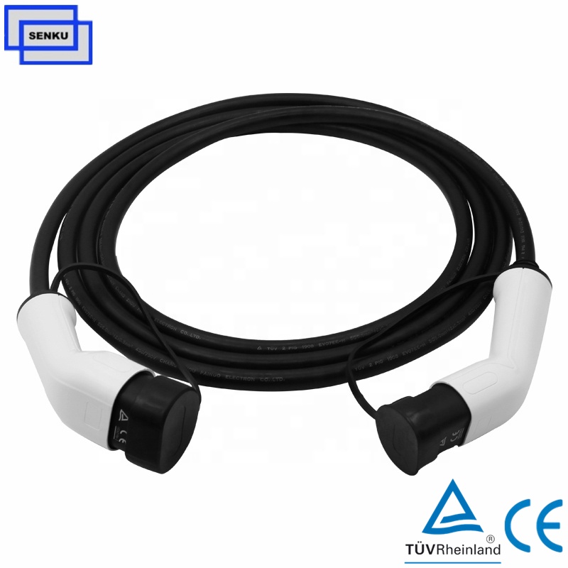 IEC 62196 type2 to type2 ev charging cable