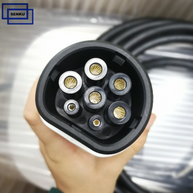 Type2 32A Wallbox Charger OLED Screen
