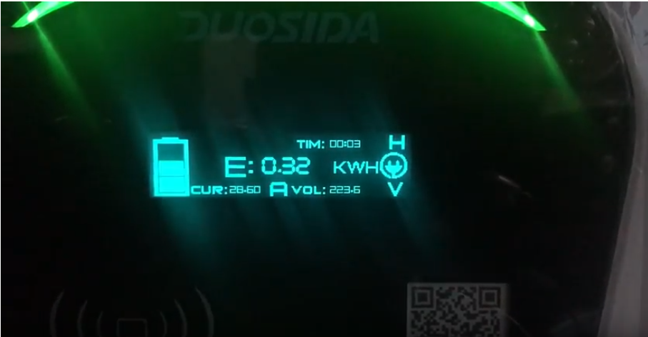 Type2 32A Wallbox Charger OLED Screen