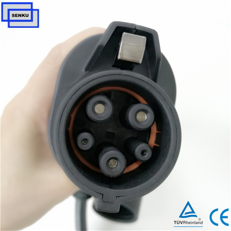 1 phase 16A Type 1 to Type 2 Mode3 Cable Charger