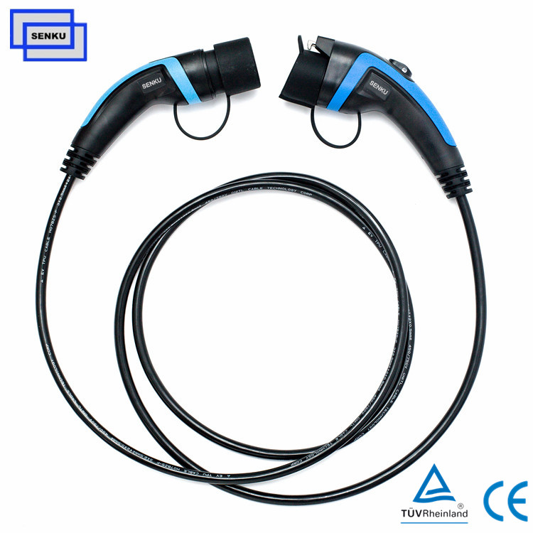 1 phase 16A Type 1 to Type 2 Mode3 Cable Charger