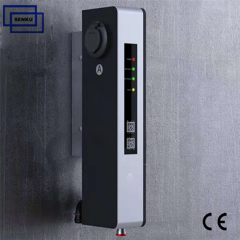 Type2 OCPP1.6 Smart 2*7KW 32A charger 