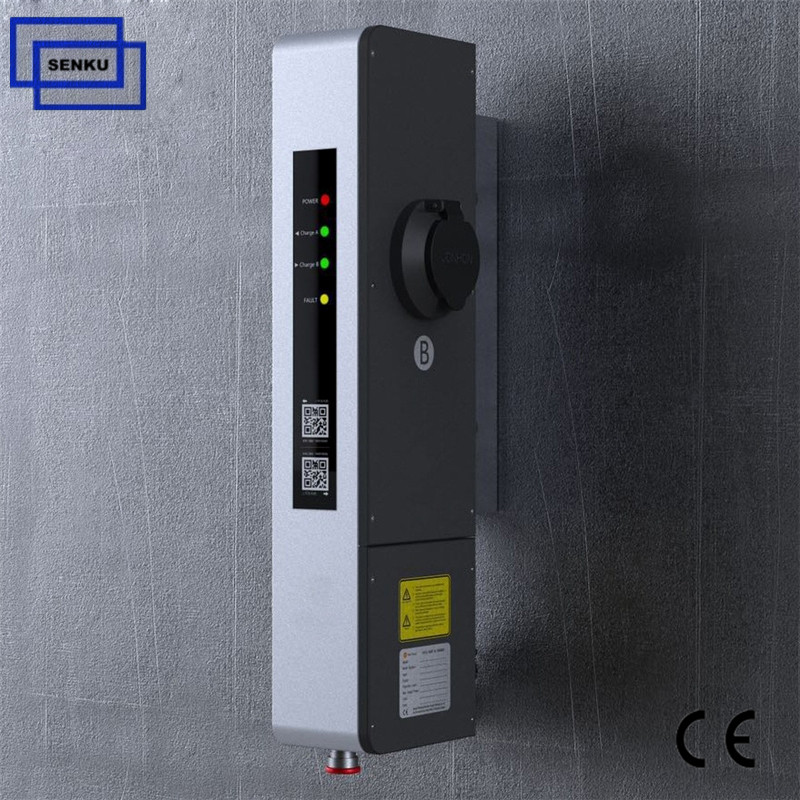 Type2 OCPP1.6 Smart 2*7KW 32A charger 