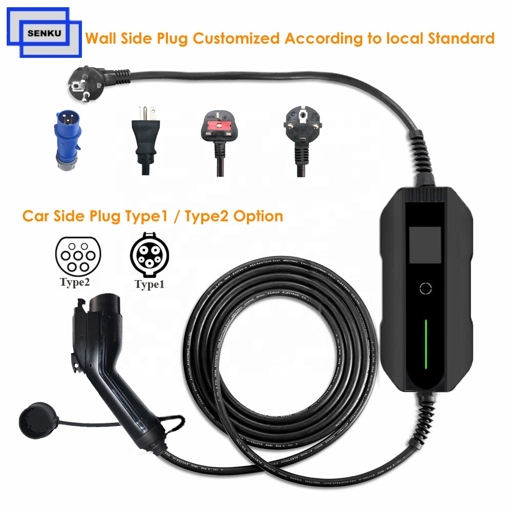 Type1 32A Portable EV Charger
