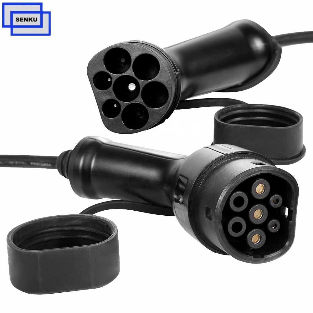 IEC 62196 type2 to type2 ev charging cable