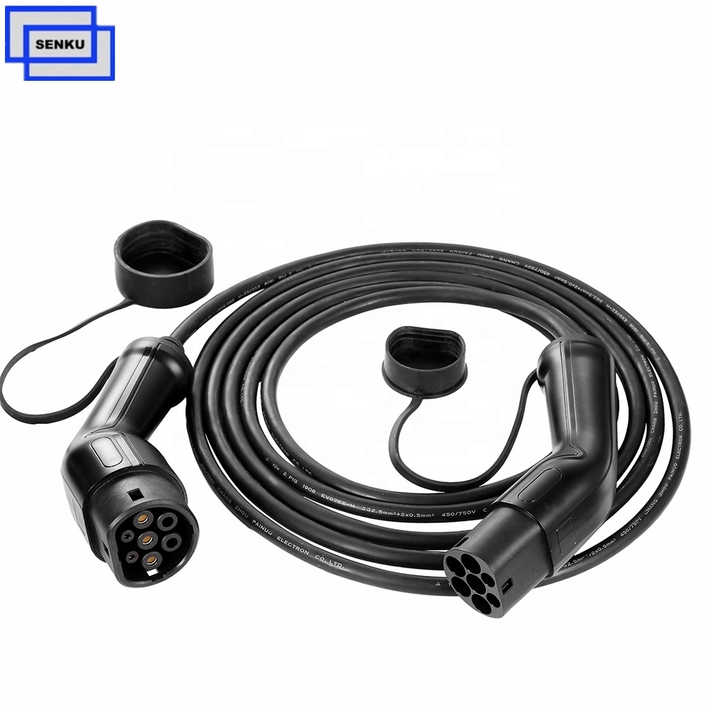 IEC 62196 type2 to type2 ev charging cable