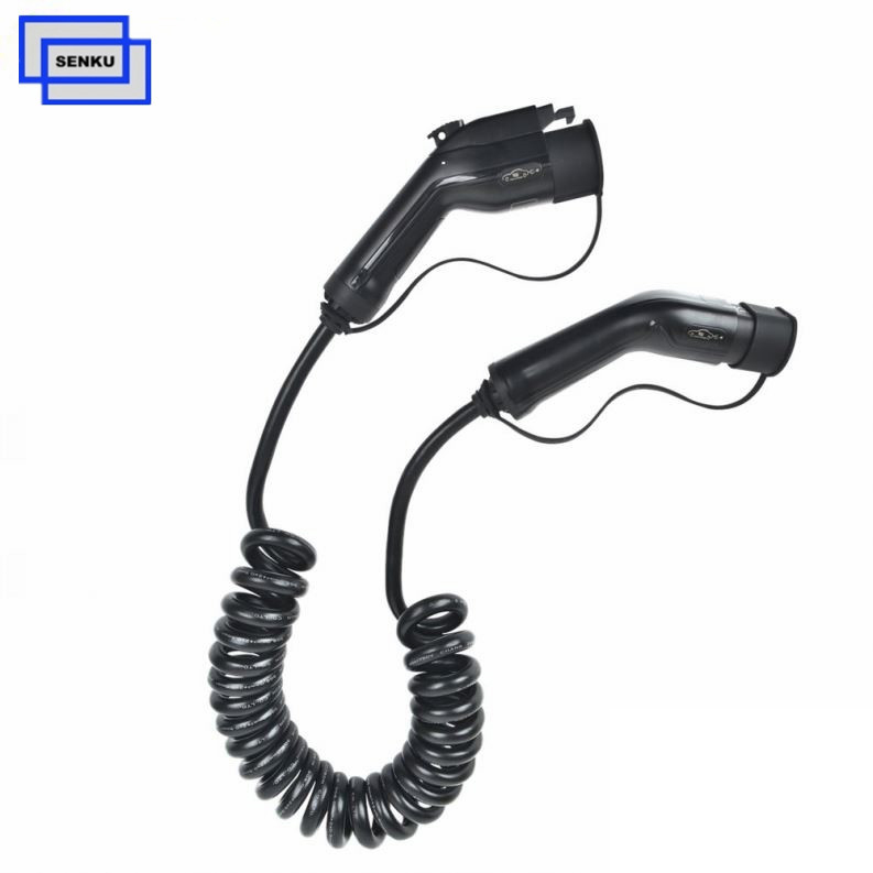 SAE JI772 Type1 to IEC 62196 Type2 ev charging cable
