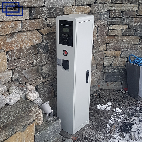 Public Dual 22KW Type 2 Iec 62196 Socket 44KW Ocpp1.6 EV Charger