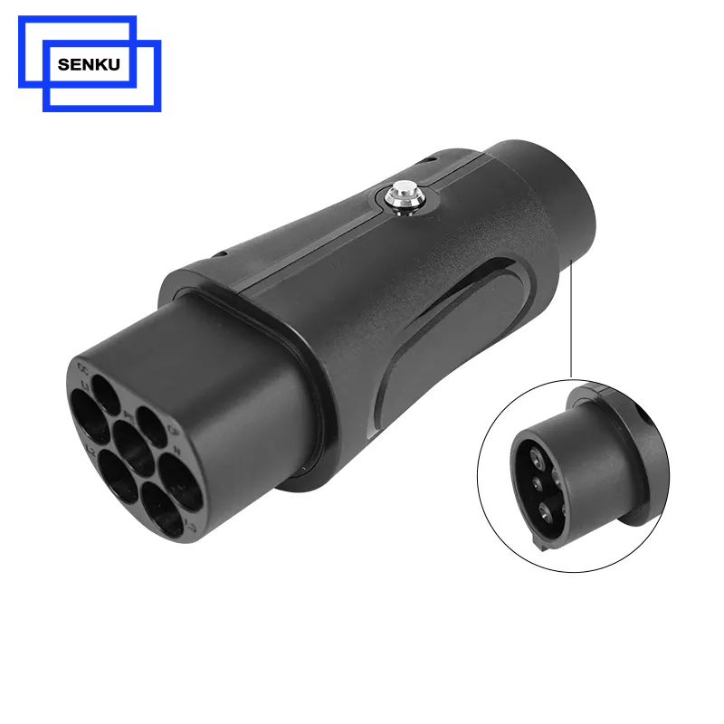 Electric Car 32A Type 2 to Type1 Adapter