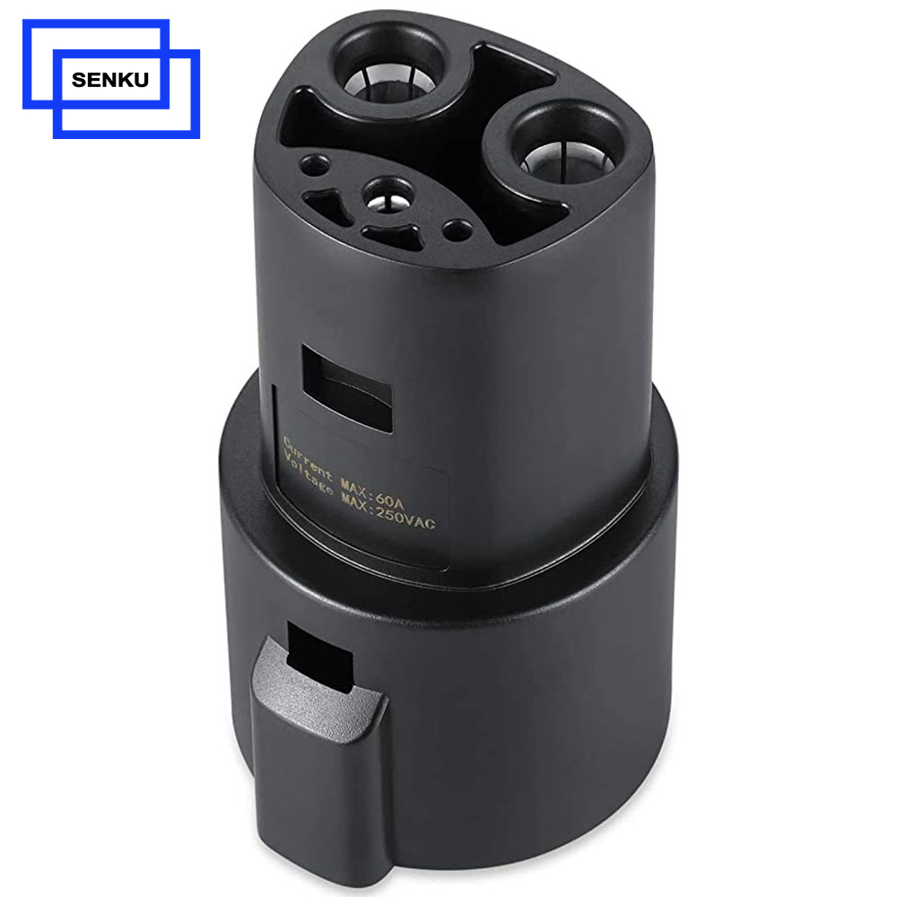 EV Charging 60A Type 1 J1772 to Tesla Adapter