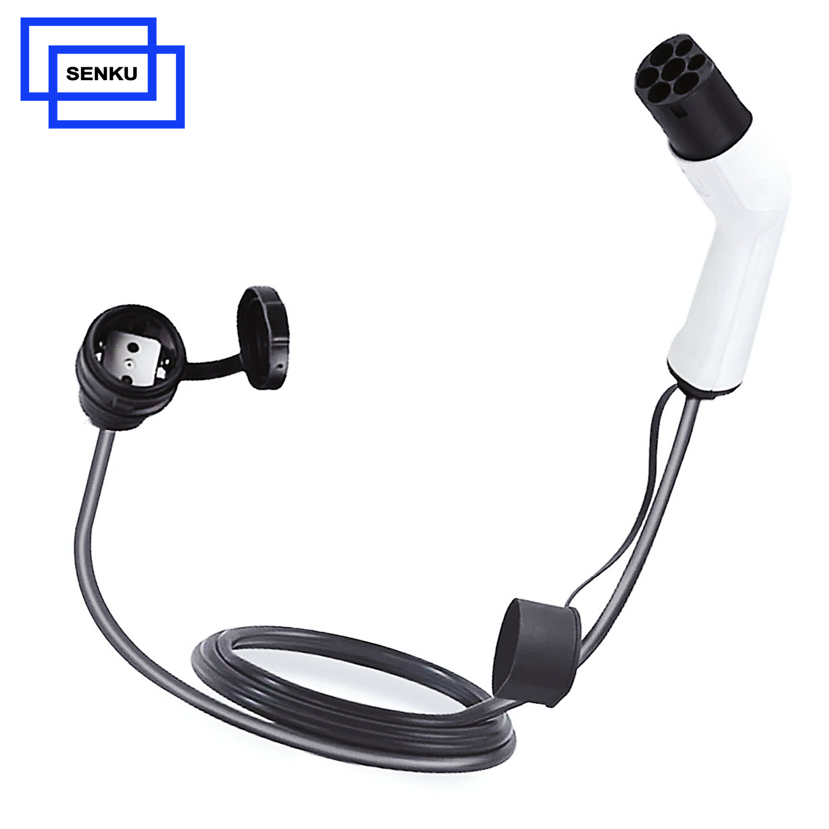 16A 250V AC 0.5M Type 2 to Schuko Adapter