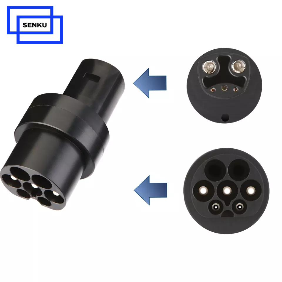 Electric Car DC Charging Type 2 to Tesla Adapter