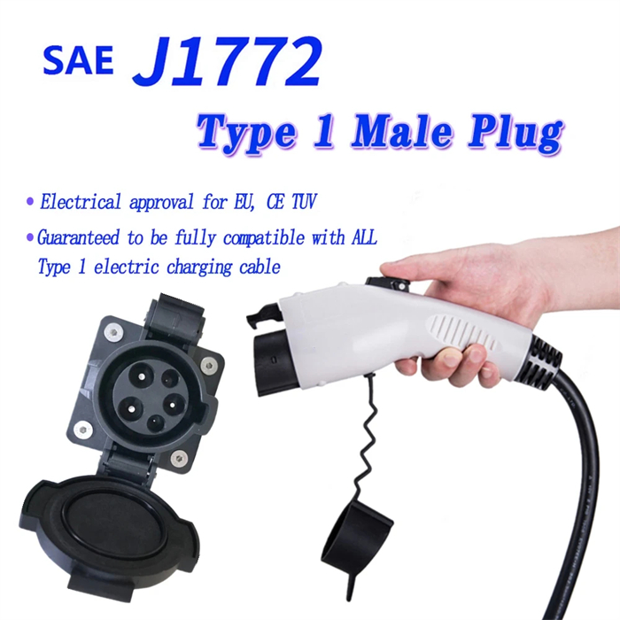 Eletric Car 16A Sae J1772 Socket