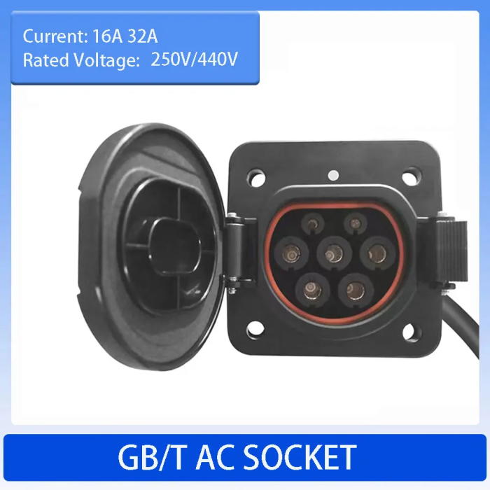 32A 440V AC Electric Vehicle Charging Sockets