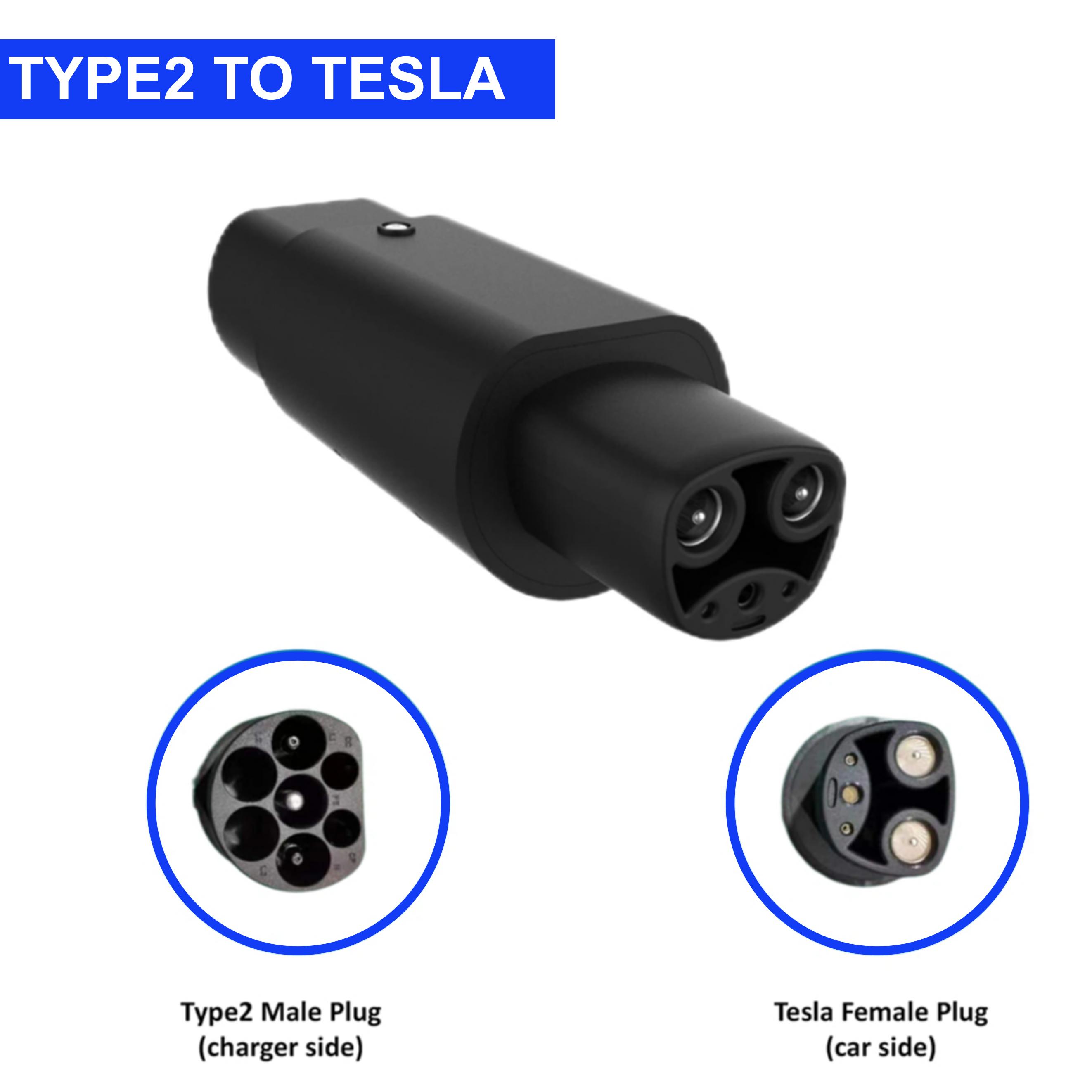 EV Charging 32A Type 2 to Telsa Adapter