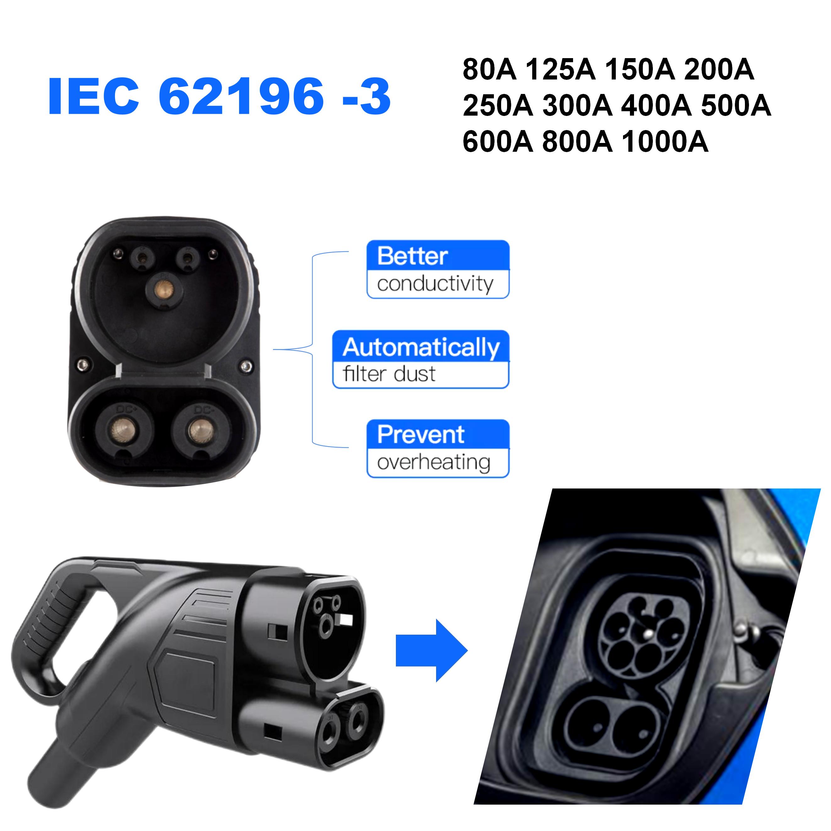 80A 125A 150A 200A CCS2 EV Connectors