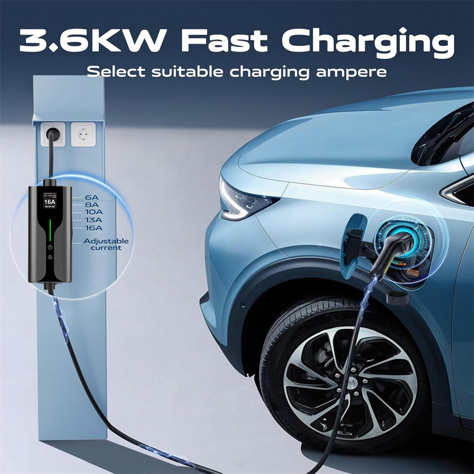 13A Type 2 Portable Smart Home Charger