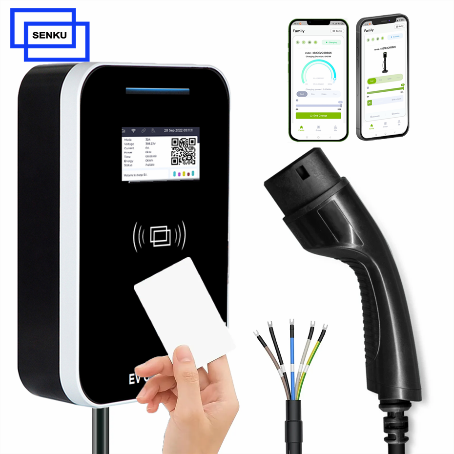 7KW 11KW 22KW EV Charger For Smart Home Charging
