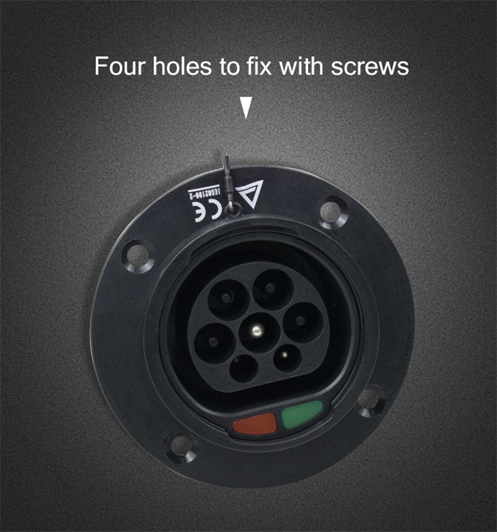 16A 250V Type 2 EV Charging Inlet