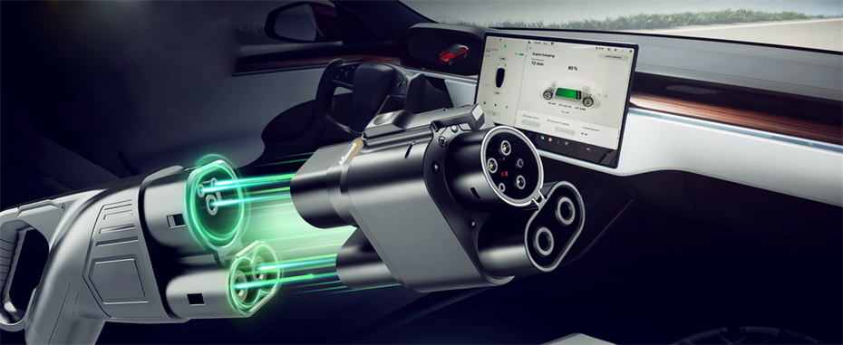 DC 250A CCS2 to CCS1 Adapter For EV Charging