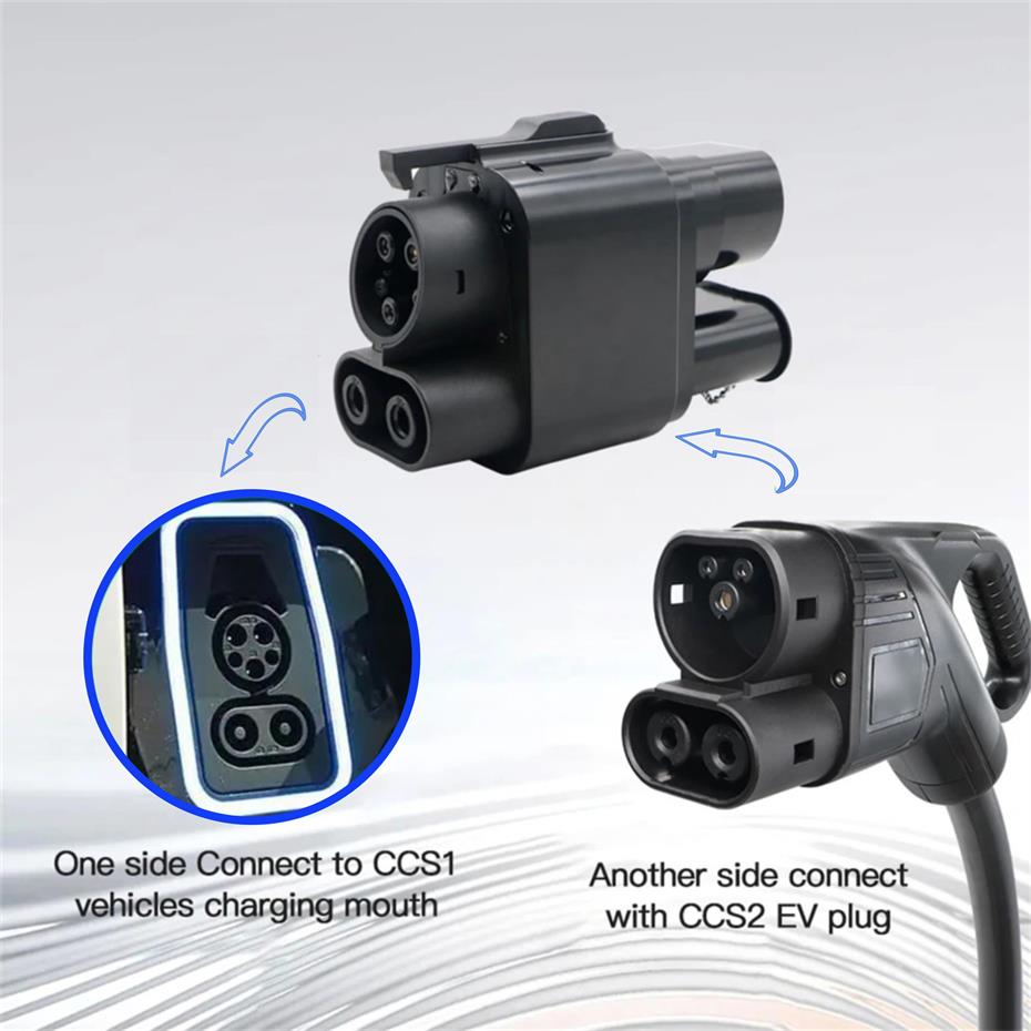 DC 250A CCS2 to CCS1 Adapter For EV Charging