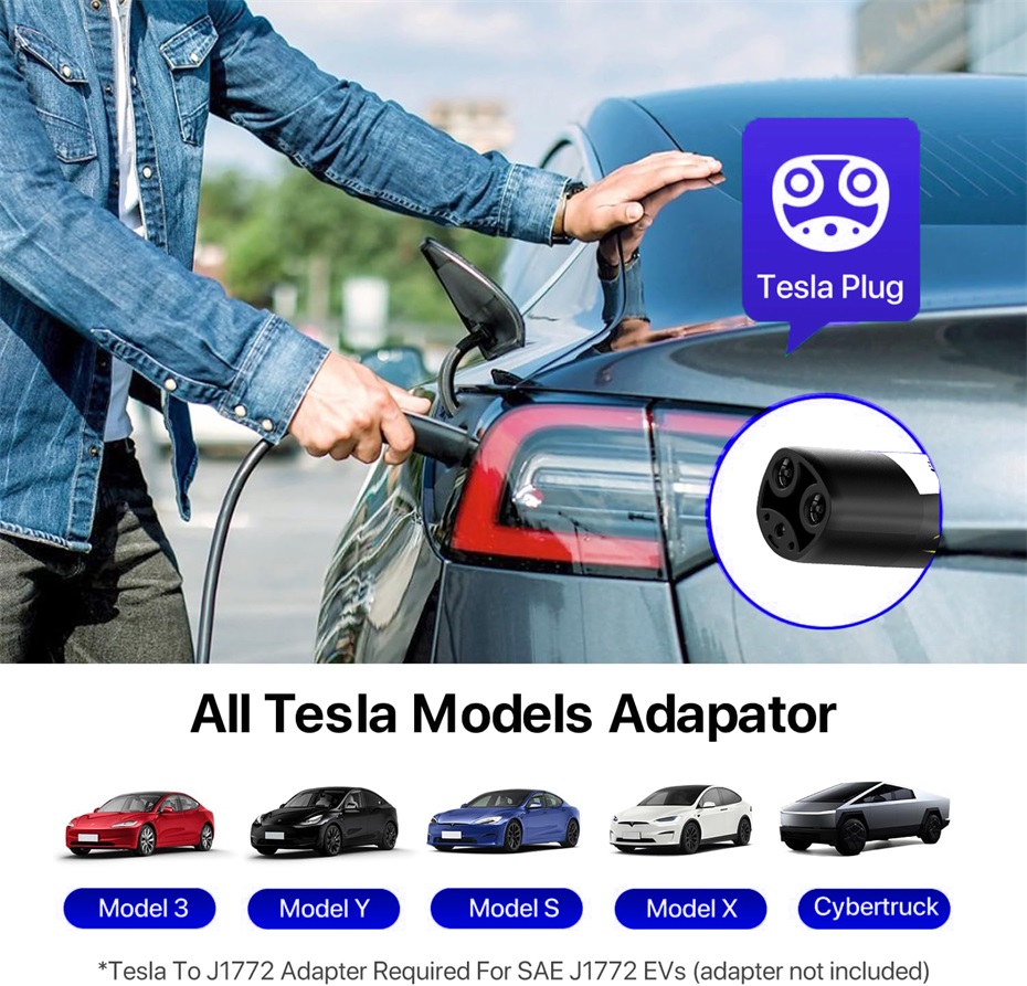 Tesla 40A 240V AC Ev Car Charger
